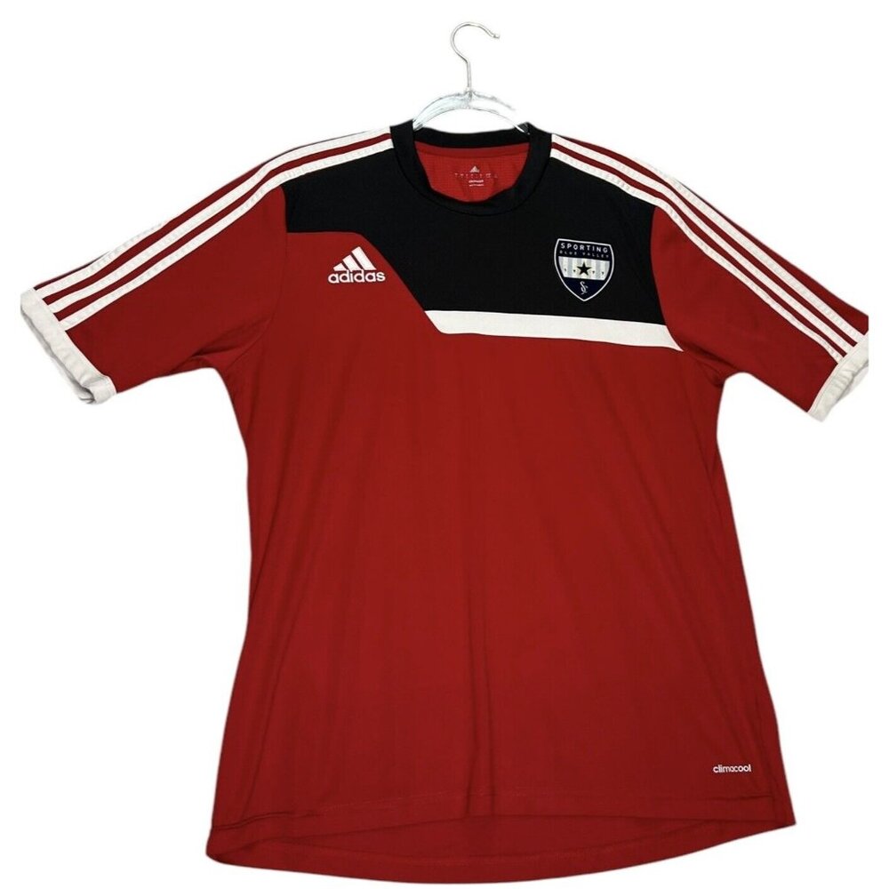 Sporting Blue Valley Overland Park Kansas Youth Large Soccer Adidas Climacool